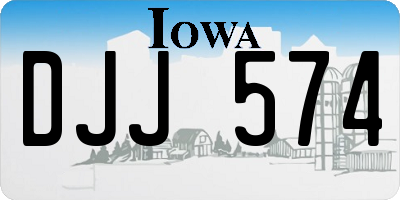 IA license plate DJJ574