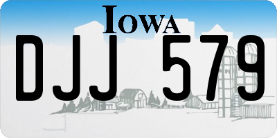 IA license plate DJJ579