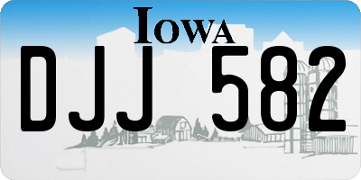 IA license plate DJJ582