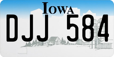 IA license plate DJJ584