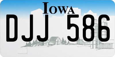 IA license plate DJJ586