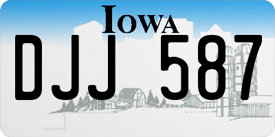 IA license plate DJJ587