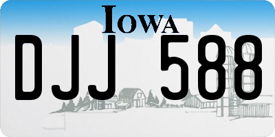 IA license plate DJJ588