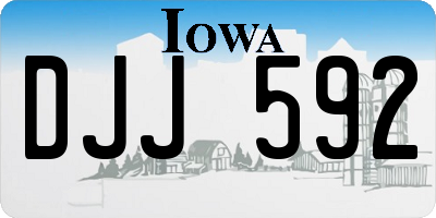 IA license plate DJJ592