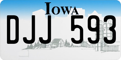 IA license plate DJJ593