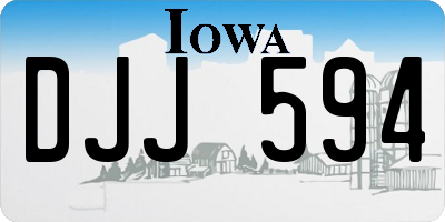 IA license plate DJJ594