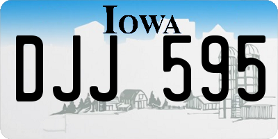 IA license plate DJJ595