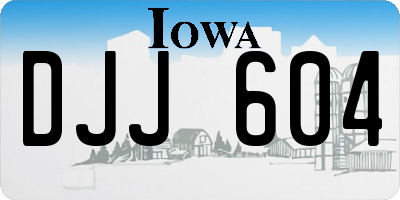 IA license plate DJJ604