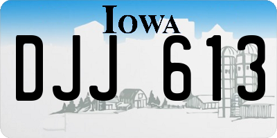 IA license plate DJJ613