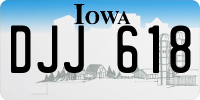 IA license plate DJJ618