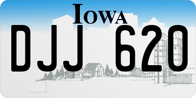 IA license plate DJJ620