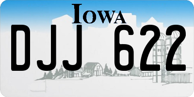 IA license plate DJJ622