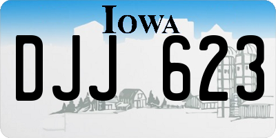 IA license plate DJJ623