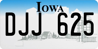 IA license plate DJJ625