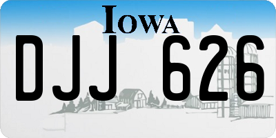IA license plate DJJ626