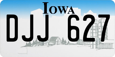 IA license plate DJJ627