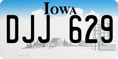 IA license plate DJJ629