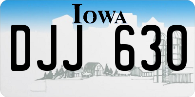 IA license plate DJJ630