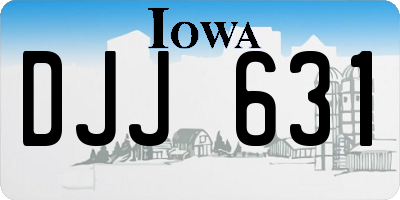 IA license plate DJJ631