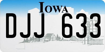 IA license plate DJJ633