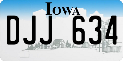 IA license plate DJJ634