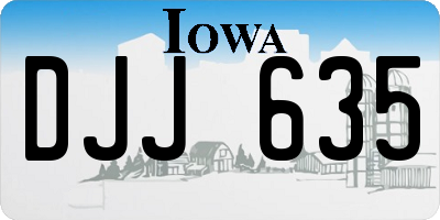 IA license plate DJJ635