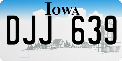 IA license plate DJJ639