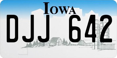 IA license plate DJJ642