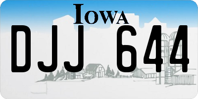 IA license plate DJJ644
