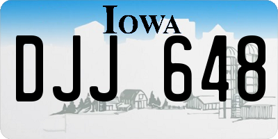 IA license plate DJJ648