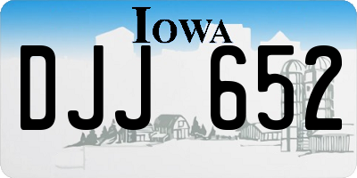 IA license plate DJJ652