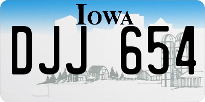 IA license plate DJJ654