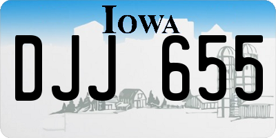 IA license plate DJJ655