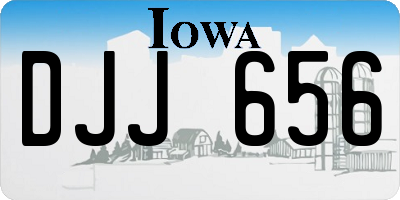 IA license plate DJJ656