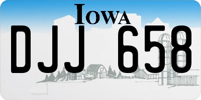 IA license plate DJJ658