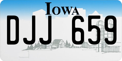 IA license plate DJJ659