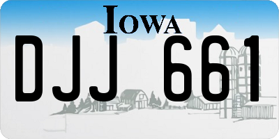 IA license plate DJJ661
