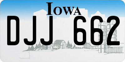 IA license plate DJJ662