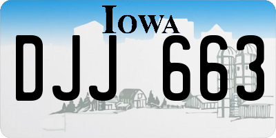 IA license plate DJJ663