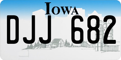 IA license plate DJJ682