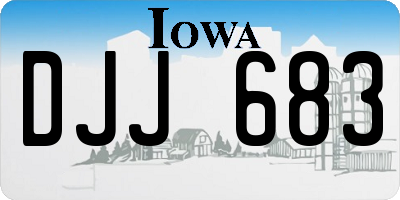 IA license plate DJJ683