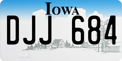 IA license plate DJJ684