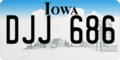 IA license plate DJJ686