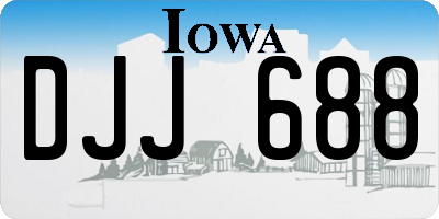 IA license plate DJJ688