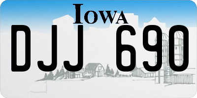 IA license plate DJJ690