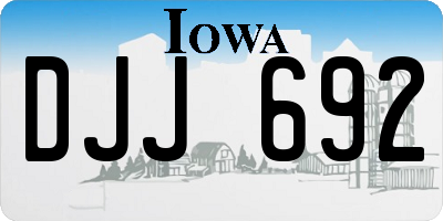 IA license plate DJJ692