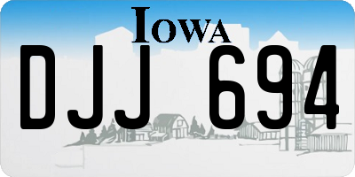 IA license plate DJJ694