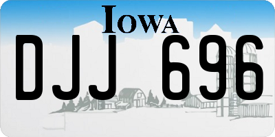 IA license plate DJJ696