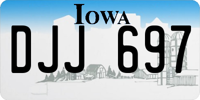 IA license plate DJJ697