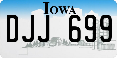 IA license plate DJJ699